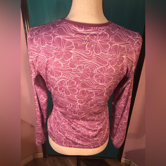 Patagonia Apilene Purple Floral Long Sleeve - Picture 11 of 14